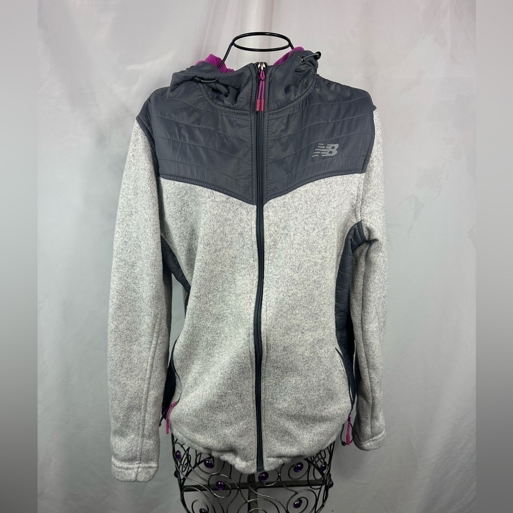 New Balance grey fleece zip up size XL